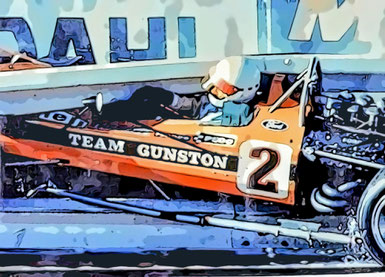 John Love a los mandos de su Surtees TS9 - Ford Cosworth