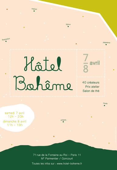 Homigalli à Hôtel Bohême Paris, salon de créateurs