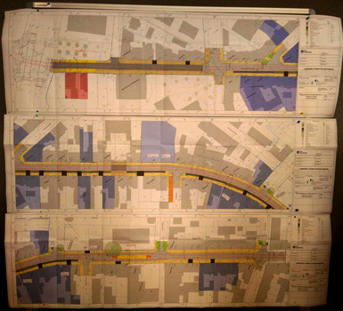 Plan der Umgestaltung Bochumer Straße: Foto: © W. Müller