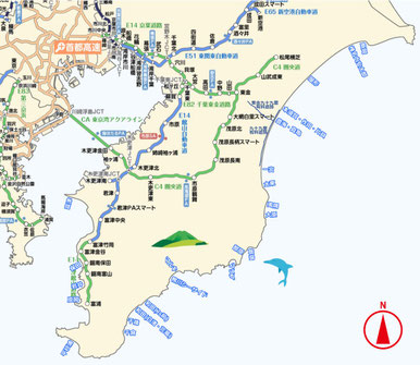 高速道路地図　千葉