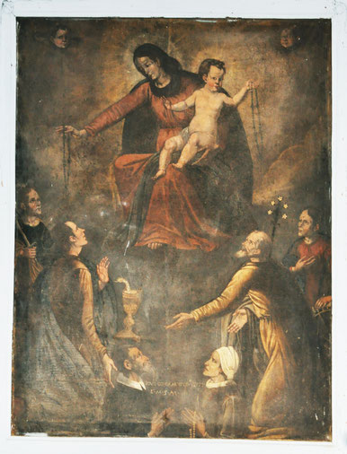Aregno (Praoli) - Donation du Rosaire à Paul, Jean, Catherine d'Alexandrie et Joseph.