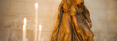 La pamoison de la vierge de Ligier Richier à l'abbaye Saint-Michel de Saint-Mihiel