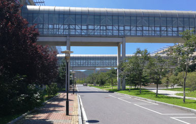 中国語学留学　大連外国語大学のキャンパス風景
