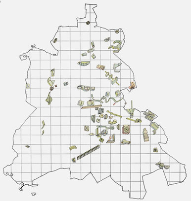 The City in the City – Berlin: A Green Archipelago (1977), OM Ungers, R Koolhaas, P Riemann, H Kollhoff and A Ovaska via aaschool