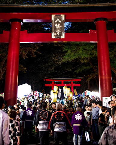 大宮八幡宮, 神輿合同宮入り, 東京のへそ