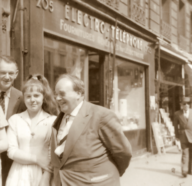 Bowien with his student Bettina in Paris, 1958