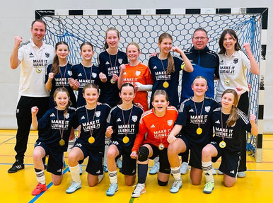 MSG C-Juniorinnen U14 gewinnen Futsal-Bezirksmeisterschaft