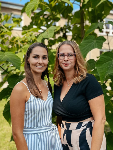 LG 2a: Yvonne Schlobach (rechts) & LG 2b: Henriette Walter (links)