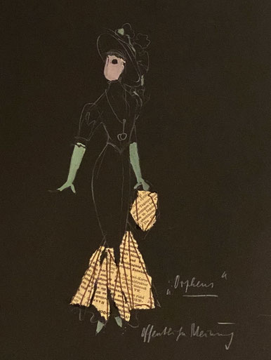 Bühnenbild ,Orpheus' 1958 von Carl Vogel - Stadttheater Münster