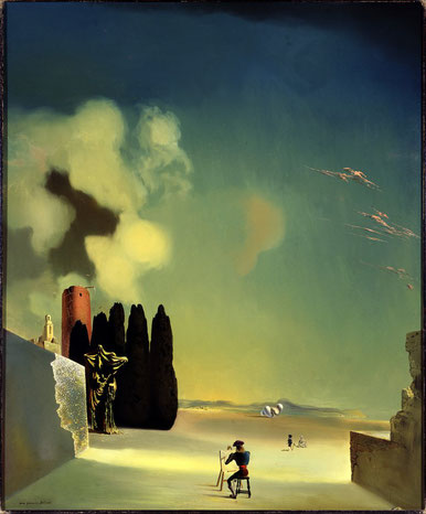 Загадочные элементы в пейзаже (1934). Шедевры Театра-музея Сальвадора Дали