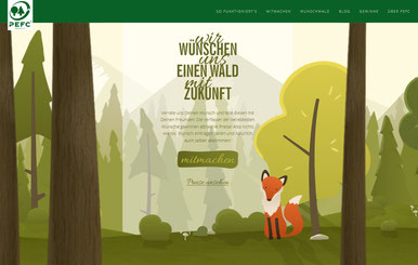 Pflanze jetzt Deinen Baum im Wald der Wünsche auf www.wunschwald.com. (Foto: PEFC)