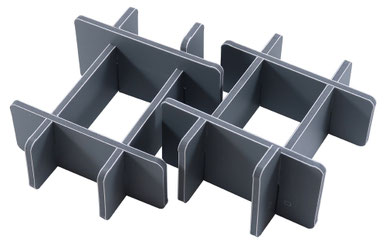 folded space insert organizer through the ages