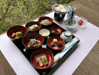 三徳山　皆成院　精進料理　ランチ　昼食