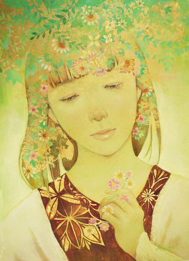 「あるがままに」 アクリル画　333×24mm