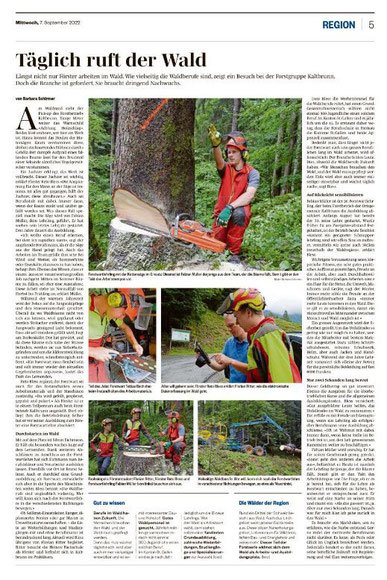 Berufsvorstellung Forstwart