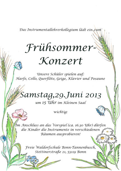 Frühsommer-Konzert, FWS Bonn