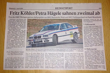 Bericht Passauer Neue Presse, April 2014