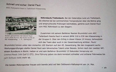 Bericht Passauer Neue Presse, April 2010