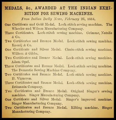 INDIAN EXHIBITION  1884