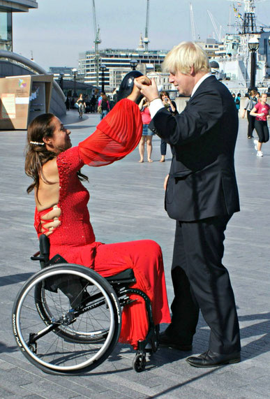 Diana Morgan-Hill and Boris Johnson