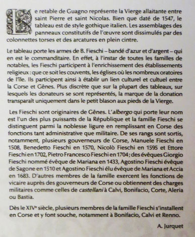 Guagno - cartel de l'exposition Corsica Genovese au Musée de Bastia en 2016