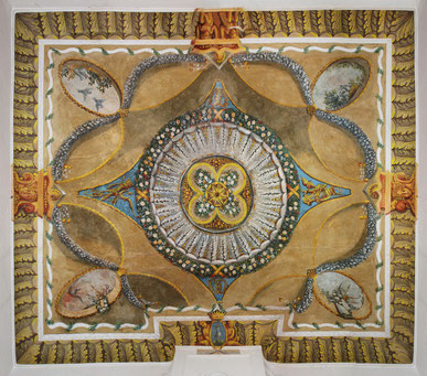 Villa Marengo plafond Les Ages de la vie Francesco Giavarini cl.M E Nigaglioni