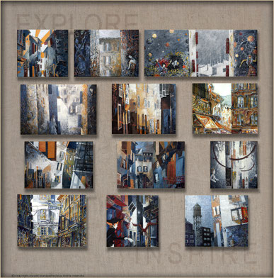 art,tableau,peinture,rues,venelles,fenètres,volets,impressionniste,figuratif,inspiration,exploration