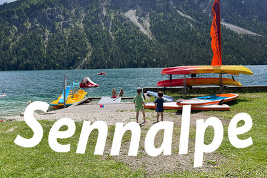 Sennalpe - Camping Rezeption - Sups, Kajaks und Tretboote