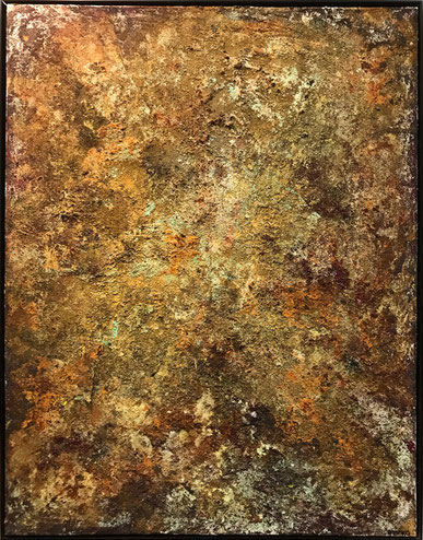 "Rost" 2017 Acryltechnik auf Leinwand 120 x 90 cm (gerahmt) //sold//