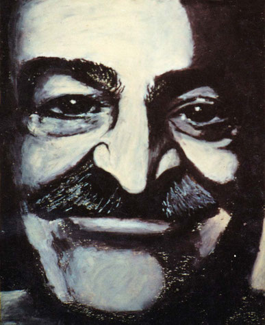 37. Meher Baba - Oil Pastel : Courtesy of Marge Libioron, India