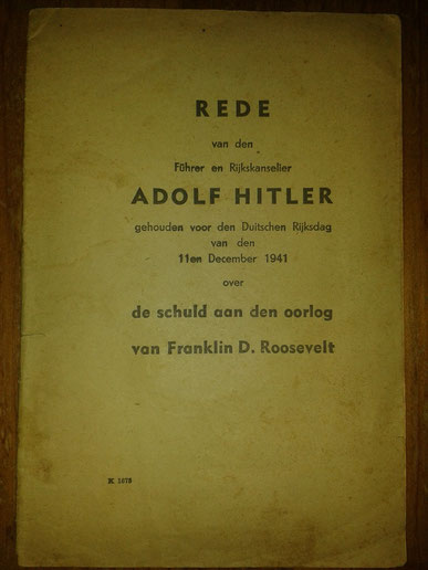 Rede van Adolf Hitler op 11 december 1941