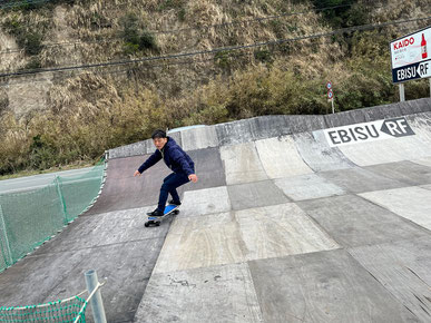 海上がってシメのSK8！元気ですぅ～