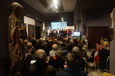 Salle comble le 10 février pour applaudir le choeur et les professeurs du conservatoire / Photo Facebook musée