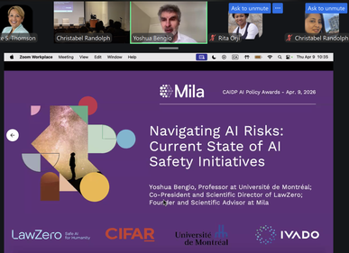 Prof. Yoshua Bengio - 2026 AI Policy Leader