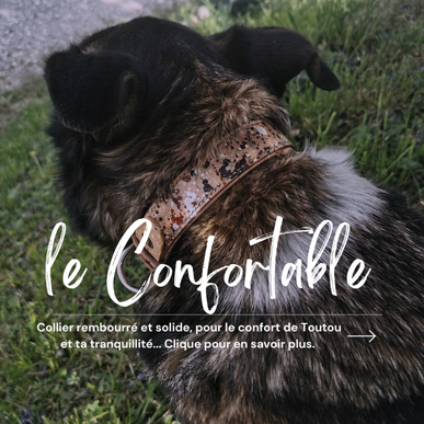 COLLIER CHIEN CUIR ARTISANAL