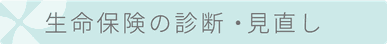生命保険の診断・見直し　タイトル