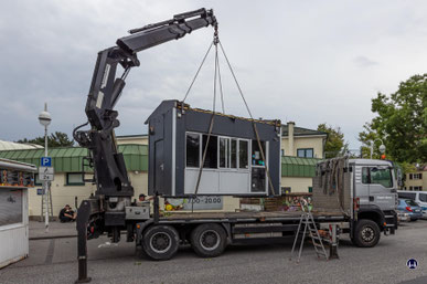 Ein neuer Imbisscontainer für das Kebap-Haus Memoli