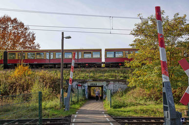 Alter und neuer Tunnelweg in Blankenfelde-Mahlow