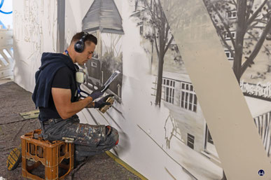 Graffitikünstler Steven Karlstedt und der Bahnhof Lichtenrade