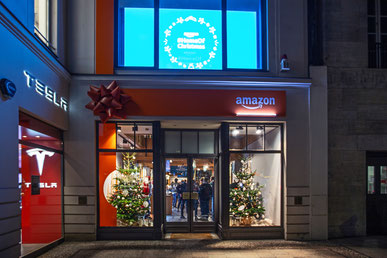 Amazon Pop-Up-Store am Berliner Kurfürstendamm.