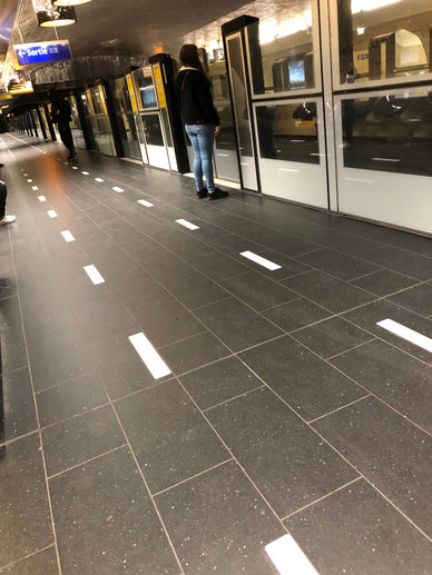1番線のFranklin Roosevelt駅