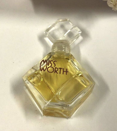 MISS  WORTH - MINIATURE SEULE AVEC BOUCHON EN VERRE