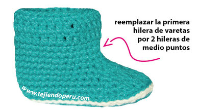 Tutorial: botitas con ondas para bebes (wiggle crochet baby booties free tutorial)