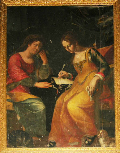 Cardo (Bastia)- La Conversion de Marie-Madeleine - anonyme de l'Ecole italienne du XVIIès. - Legs Fesch