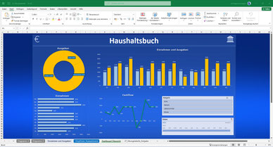 Kurs Microsoft - selbstständig Excel Haushaltsbuch Vorlage erstellen