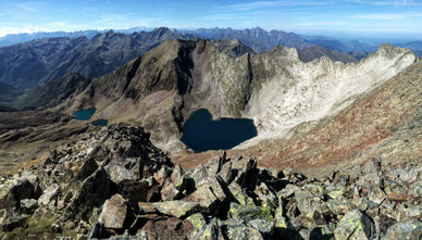 Estany de Guerosso depuis le Certescan espagnol (2853m), septembre 2022.
