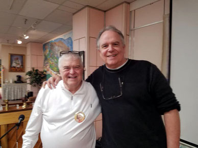 Allan with Buz Connor at the Circle of Friends, Myrtle Beach, SC.