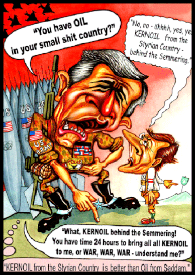 George W. Bush und Wolfgang Schüssel.