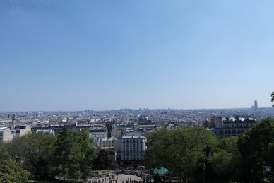 Toller Ausblick auf Paris von Montmatre.