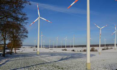 Die Befürchtung der Bürgerinitiative: Windkraftanlagen soweit das Auge reicht.